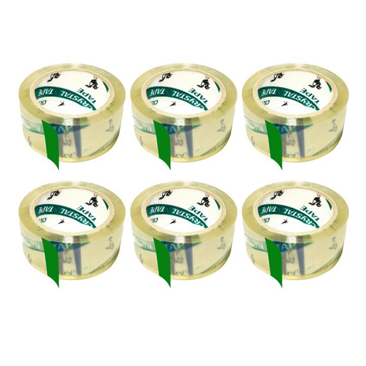 چسب پهن کریستال مدل 90Y عرض 5 سانتی متر بسته 6 عددی